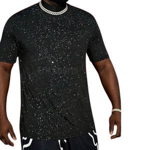 Créez votre propre logo sur des t-shirts en strass pour hommes, vêtements de fitness, dernier design de t-shirts en strass pour hommes - Product Image 5