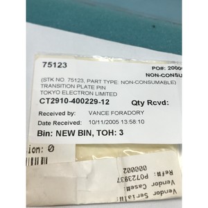3 TEL CT2910-400229-12 แผ่นเชื่อมต่อแบบมีขา - อุปกรณ์และชิ้นส่วนเซมิคอนดักเตอร์ระดับโลกที่เชื่อถือได้ที่ - Product Image 4