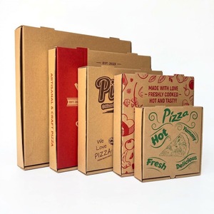 Boîte à pizza en carton ondulé blanc avec logo personnalisé, emballage alimentaire de qualité supérieure pour la livraison de pizzas en restaurant - Product Image 4