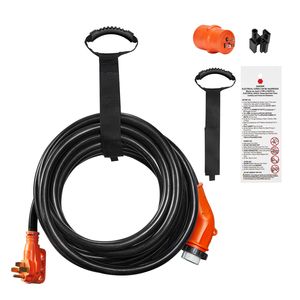 Cavo di Alimentazione per Camper da 9 Metri, 50 Ampere, Resistente, STW 6/3 + 8/1, con Indicatore LED, Spina Maschio NEMA 14-50P e Spina Femmina NEMA SS2-50R - Product Image 1