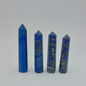 หินลาพิส ลาซูลี คริสตัลปลายแหลม ขัดเงา หินธรรมชาติสีน้ำเงิน สำหรับตกแต่งบ้าน ฮวงจุ้ย การทำสมาธิ การบำบัดด้วยเรกิ - Product Image 4
