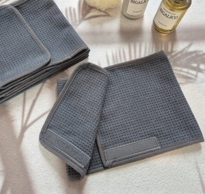 (Ace One) Turban carré en microfibre gaufrée – Fabriqué en Corée, pour l'esthétique et les soins de la peau - Product Image 2