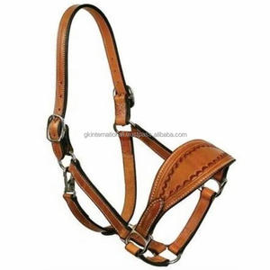 Nouvelle bride de course pour chevaux en cuir véritable, conçue anatomiquement, avec double couture et quincaillerie en laiton robuste et réglable - Product Image 6