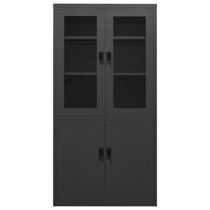 Anthracite 35.4"x15.7"x70.9" Steel Office <b>Cabinet</b> <b>File</b> <b>Cabinets</b> - Product Image 2