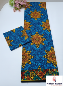 Tela de Popelina 100% Algodón con Estampado Africano de Cera de Tanzania de Primera Calidad para Prendas de Moda y Manualidades - Product Image 5