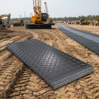4x8 HDPE Fahrplatten Polyethylen-Bodenplatten Temporärer Bodenschutz für Schwerlastgeräte Schlamm-Bodenmatte Großveranstaltungen