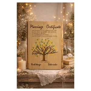 Precios Increíbles, Calidad Excepcional, Certificado de Matrimonio Japonés, Regalos de Boda Personalizados - Product Image 1