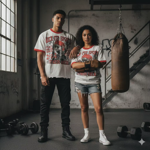 T-shirt homme personnalisé en coton noir délavé style streetwear, coupe oversize, col rond, manches classiques, OEM - Product Image 6