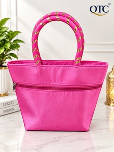 Luxury Embroidered Floral <b>Sequin</b> Casual Tote <b>Bag</b> with Zipper Closure Durable Satin Lining Portable for Wedding Parties & Travel - Product Image 2