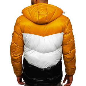 Men Winter Puffer <b>Jacket</b> with Stand Collar <b>Waterproof</b> & Breathable High Quality Custom Design <b>Long</b> Sleeve - Product Image 2