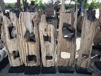 Statue en bois sculpté sur bois flotté, thème animal, style art populaire, œuvre d'art en bois artisanale, taille personnalisée, origine Thaïlande