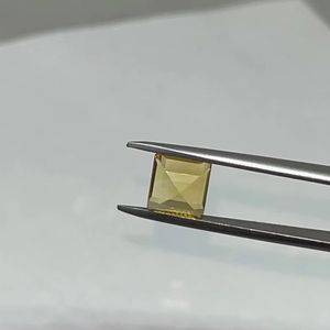 Citrine dorée naturelle, taille carrée 3 mm, qualité supérieure, pierre précieuse en vrac pour la fabrication de bijoux - Product Image 3
