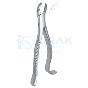 Forceps d'extraction dentaire manuels, modèle américain, extracteur de molaires à mâchoires de 18 mm, poignée ergonomique, acier inoxydable, CE - Product Image 5