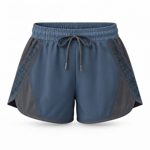<b>Women's</b> Summer <b>Cycling</b> <b>Shorts</b> Mid Waist Breathable Quick Dry Button Casual Regular Fit Sports <b>Shorts</b> Girls Solid Color Elastic - Product Image 1
