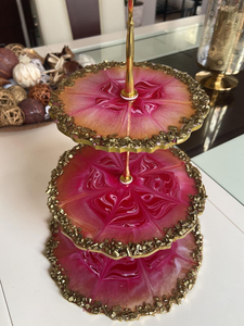 Soporte de Resina Artesanal para Exhibición de Pasteles, Elegante Base para Servir Postres en Fiestas y Bodas, Mejor Calidad, Precio al por Mayor - Product Image 2