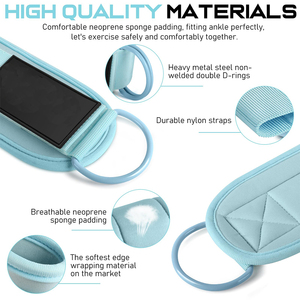 Sangles de cheville durables pour équipement de fitness, machine à câble, entraînement des jambes, support pour exercices de fessiers (kickback) - Product Image 2