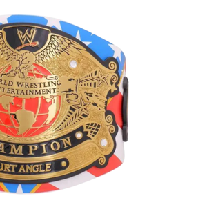 Ceinture de champion WWE Kurt Angle personnalisable, ceinture sportive de haute qualité or et rouge, ceinture de titre personnalisée, édition de collection - Product Image 4