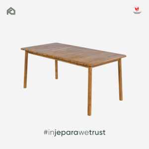 Minimalist Solid Teak Wood Dining <b>Table</b> Durable UV-Resistant Waterproof Luxury Rectangular Outdoor Patio Garden <b>Kitchen</b> - Product Image 3