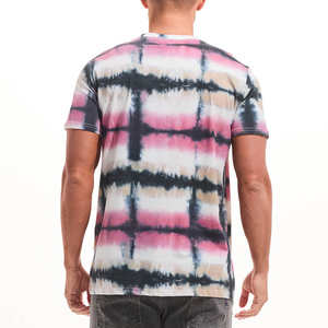 Camiseta de Manga Corta para Hombre, Diseño Único Tie Dye, Corte Regular, Transpirable, Agradable al Tacto, Informal, para Exteriores, 100% Algodón - Product Image 4