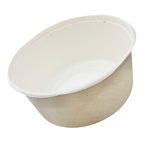 Kraft Paper Eco-friendly Disposable Salad Bowl with Self Erecting <b>Box</b> for Food Use and <b>Snack</b> Packaging - Product Image 4