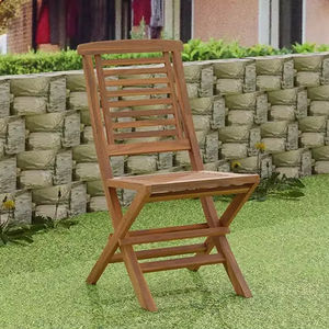 Nuevo Sillón Reclinable de Estilo Mid-Century, Cómodo, de Madera de Acacia, para Patio, Jardín y Terraza, con Asiento Tejido a Mano - Product Image 1