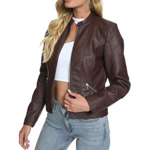 Chaqueta de Cuero de Color Personalizado a Precio Económico, Chaquetas de Cuero para Mujer, Nueva Llegada 2026, Chaquetas de Cuero para Mujer en Venta - Product Image 3