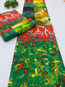 Tela Africana Ankara 100% Algodón, Estampado Vibrante Personalizado, Ropa Tradicional al por Mayor, Kinshasa - Product Image 2