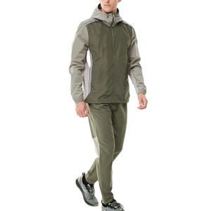 Survêtements en nylon personnalisés, coupe-vent, sweat à capuche et pantalon de jogging, ensemble deux pièces, vêtements de sport décontractés et tendance, fournisseur en gros - Product Image 1