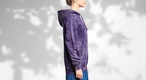 Sudadera con Capucha para Hombre, 400GSM, Teñida con Pigmentos, Corte Holgado, Bordada, Forro Polar Grueso, Estilo Casual Urbano para Invierno - Product Image 4