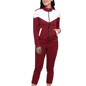 Women Two Piece Stand Collar Tracksuit <b>Zip</b> <b>Up</b> <b>Jacket</b> And Jogger Pants Casual Streetwear Wholesale Supplier - Product Image 4
