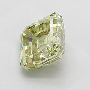 Diamant de laboratoire de 2,01 carats, taille Asscher, vert vif fantaisie, EX Poli, VS1, certifié IGI, diamant CVD en vrac, vente en gros de bijoux - Product Image 2