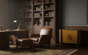 Buffet moderne à 2 portes en chêne massif pour salon - Rangement résistant à l'eau avec design minimaliste - Product Image 2