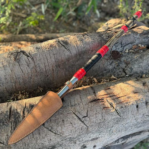 เหล็กกล้าคาร์บอนสูงตีขึ้นรูปด้วยมือแบบไวกิ้ง |   ด้ามไม้ฟูลแทงขนาด 34 นิ้ว - Product Image 6