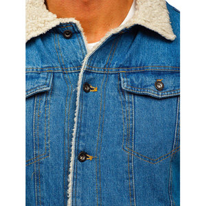 Best Selling Men's Faded Denim <b>Jacket</b> 100% Cotton Eco-Friendly Streetwear for Everyday Outfit - Product Image 5
