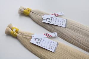 Extensions de cheveux en vrac de qualité supérieure Cheveux vietnamiens Double noyade 100 grammes Couleurs claires 14 pouces - Product Image 3