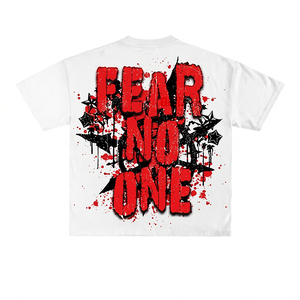 Fabricant de vêtements décontractés streetwear pour hommes, t-shirt 100% coton 300 GSM, col rond, OEM - Product Image 2