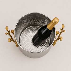 Luxury Stainless Steel Wine Cooler for Bucket Ice Bucket Beverage Chiller Portable 12L Capacity Party Use - Product Image 5