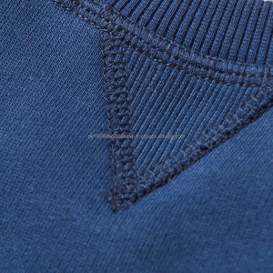 Design Simple Qualité De Luxe Bleu Foncé Polaire Dos Ras Du Cou Raglan Fit Pull Sweat Hommes HoodiesDDP Expédition - Product Image 3