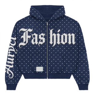Premium Quality Men <b>Sun</b> Faded Oversized <b>Drop</b> Shoulder Rhinestone Hoodie 100% Cotton Custom Vintage Style Fashion Wear Men Hoodie - Product Image 5