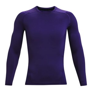 Tenue d'entraînement toutes saisons 100% polyester antibactérien pour homme, respirante, avec logo, séchage rapide, compression, rashguard. - Product Image 4