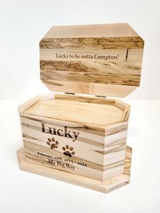 Urna Rectangular de Madera Ecológica de Alta Calidad para Mascotas |   Hecho a Mano |   Venta al por Mayor Directa de Fábrica - Product Image 3