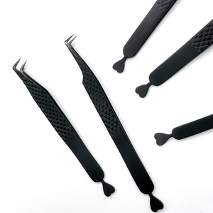 Pinzas para Pestañas con Punta de Fibra, Marca Privada, Logotipo Personalizado, Pinzas de Microfibra para Pestañas, Pinzas de Lujo para Extensiones de Pestañas - Product Image 4