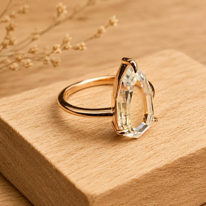 Anillo Solitario Clásico con Diamante Cultivado en Laboratorio, Corte Retrato, Oro de 18K Personalizado, Certificado IGI, Diamante VVS Hecho en Laboratorio, Joyería de Compromiso - Product Image 2