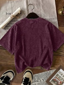 Camiseta Casual de Manga Corta con Cuello Redondo para Hombre, Talla Grande, Color Sólido, 100% Algodón Jersey Tejido Liso, Corte Regular, Venta al por Mayor - Product Image 2