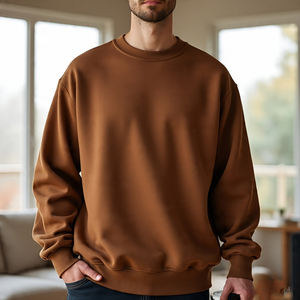 Sweat-shirts amples pour hommes, en coton et polyester de haute qualité, sweat-shirts à capuche en molleton, sweat-shirts à fermeture éclair surdimensionnés pour hommes - Product Image 2