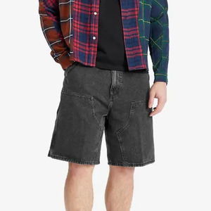 Últimos Pantalones Cortos de Mezclilla de Verano para Hombre, Estilo Urbano, Tejido Recto, Lavado Claro, 100% Algodón, Ajuste Casual, Ecológicos, Color Personalizado - Product Image 1
