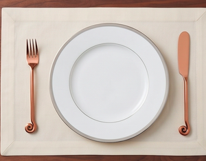 Ensemble de couverts en cuivre de haute qualité avec cuillère, fourchette, couteau à beurre et cuillère à dessert pour la cuisine et la table - Product Image 3