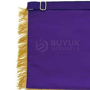 Delantales de Masonería de Alta Calidad, de Cuero, Bordados, Hechos a Mano, Ajustables, Diseño Ceremonial de Lujo, con Pin de Seguridad, Lavables - Product Image 6