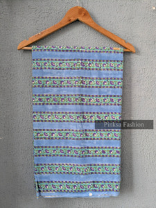 Tela Étnica a Rayas Ligera, 100% Algodón Tejido, Textil de Jaipur al por Mayor para Ropa de Niñas y Niños - Product Image 1