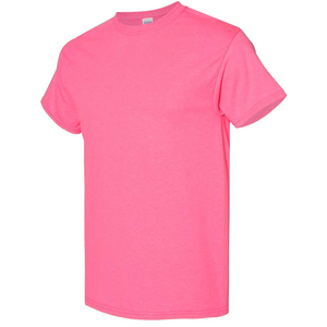 เสื้อยืดลำลองคอกลมแขนสั้นสำหรับผู้ชายสีชมพูทึบเสื้อเจอร์ซี่ผ้าฝ้าย100% ถักดีไซน์ว่างเปล่าเป็นมิตรกับสิ่งแวดล้อมระบายอากาศ - Product Image 3